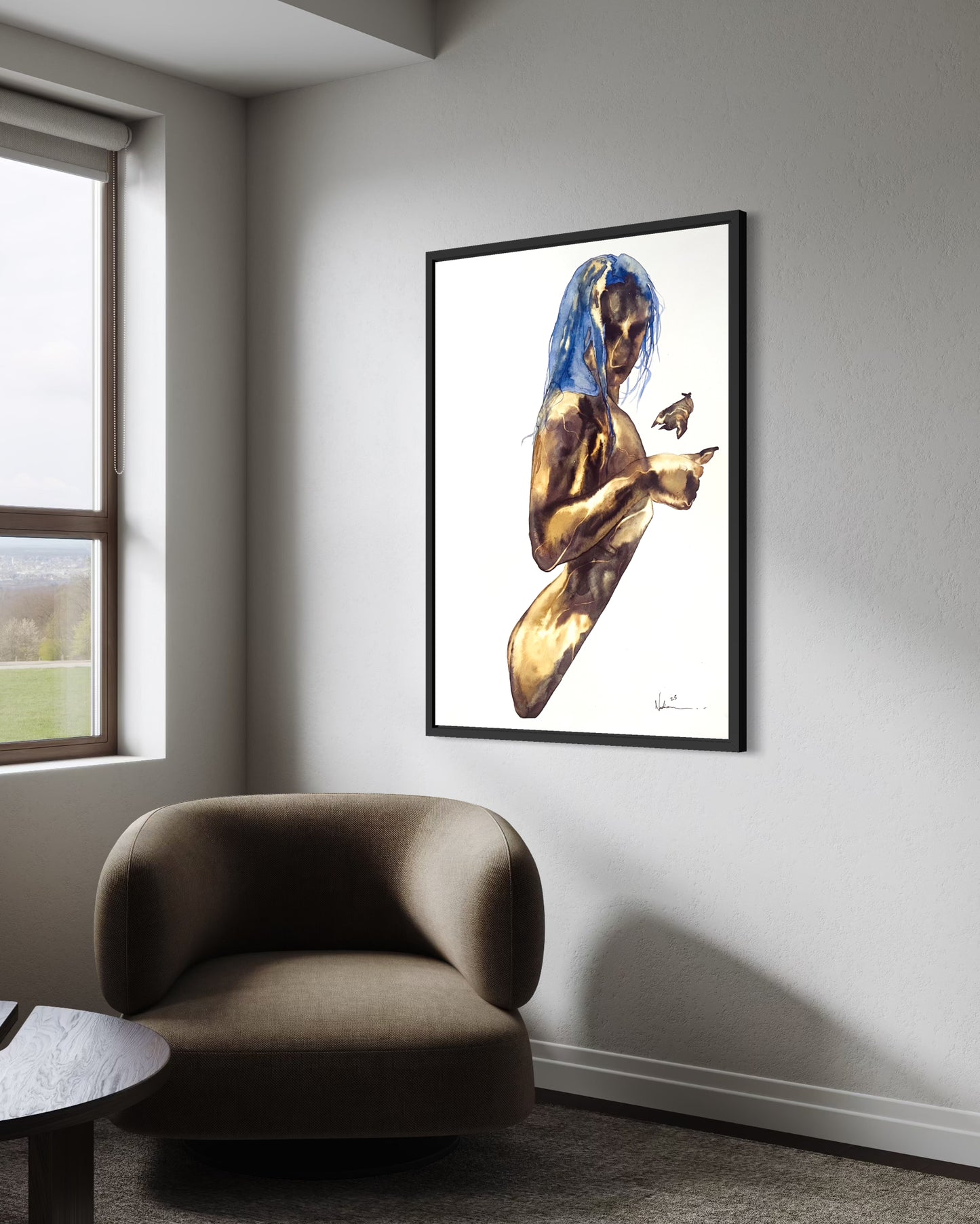 Art Print | A Lady And A Towel - Nadia Wamunyu