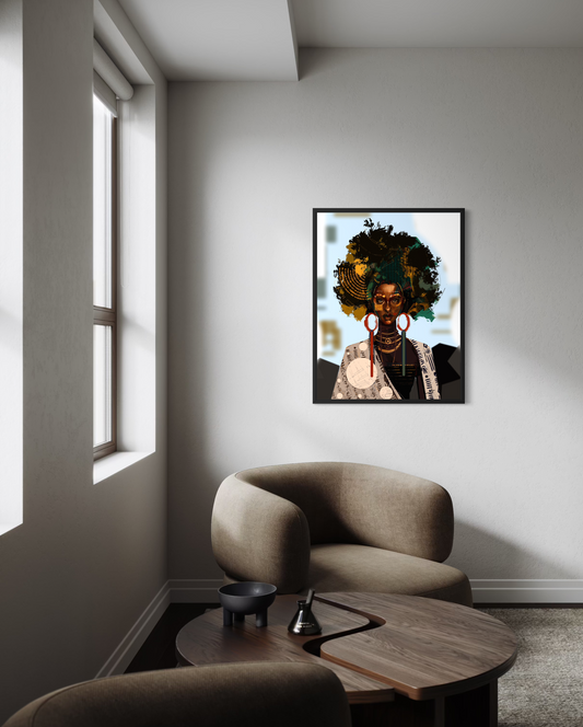 Art Print | Cloaked By Courage - Yeabstega Getachew