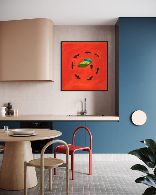 Art Print | Demons In Room - Kagiso Reuben