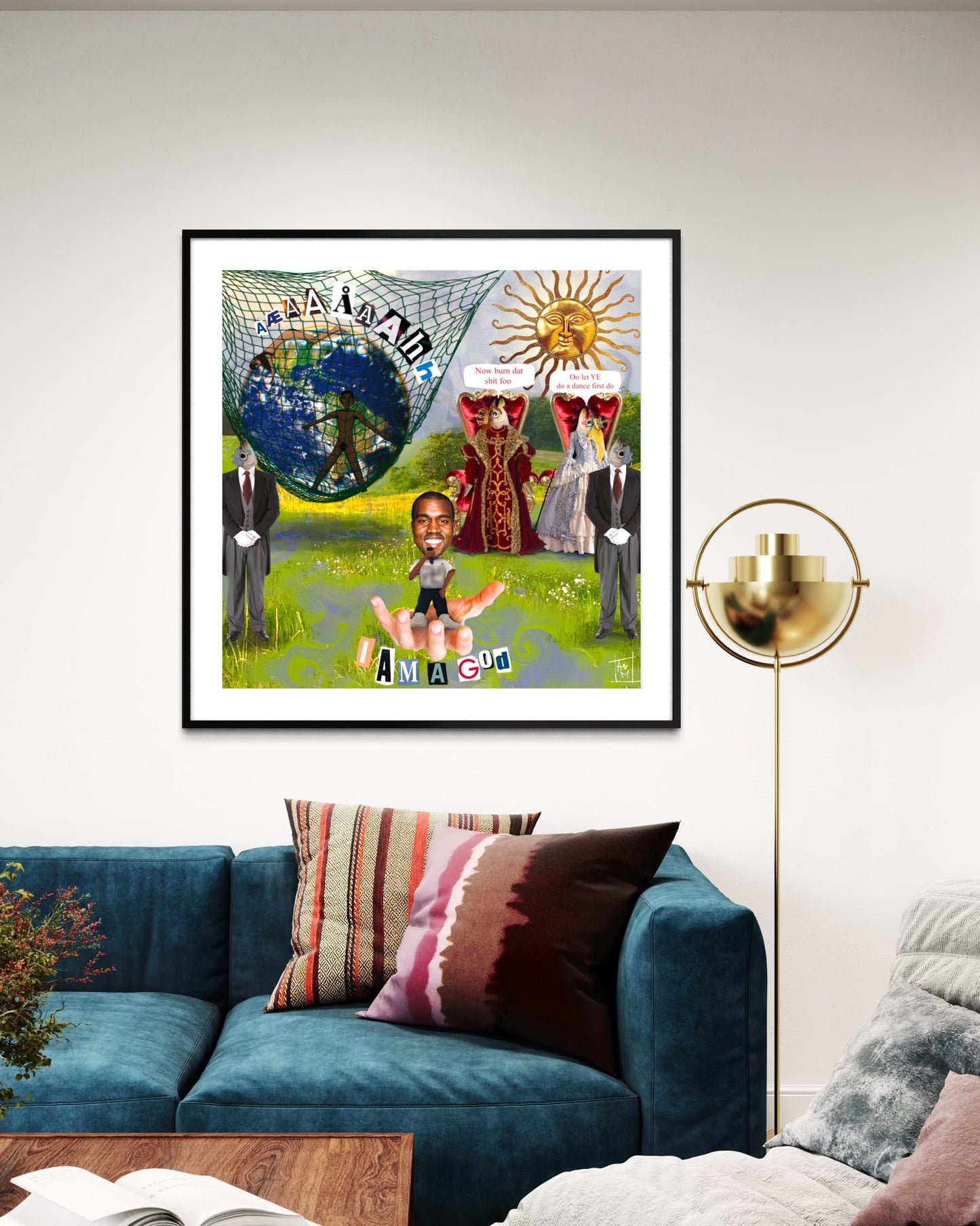 Art Print | I Am A G*d But Really I Am A Fish - Amber Maaske