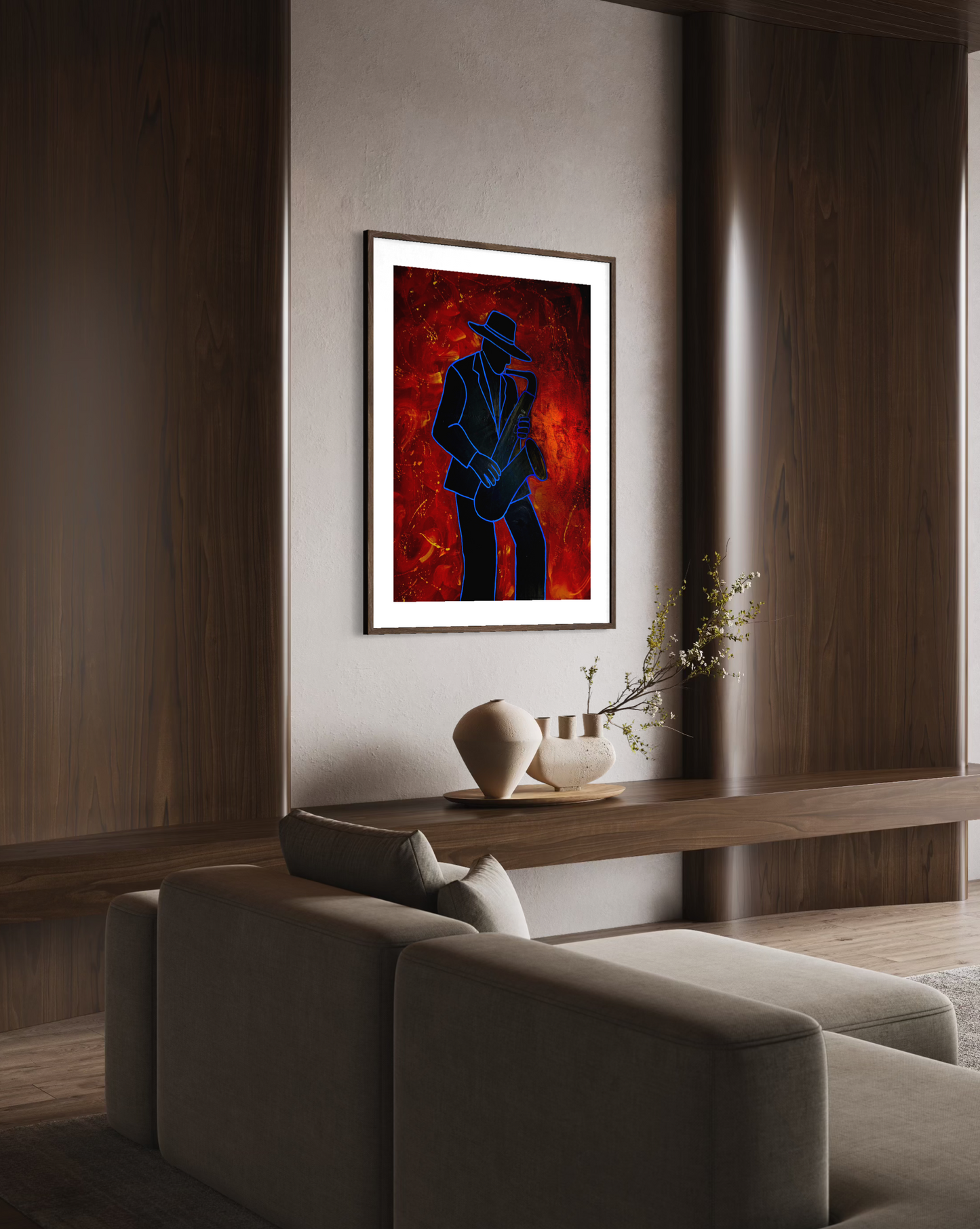 Art Print | Mr. Blue Note Shadow - Raniel Dan