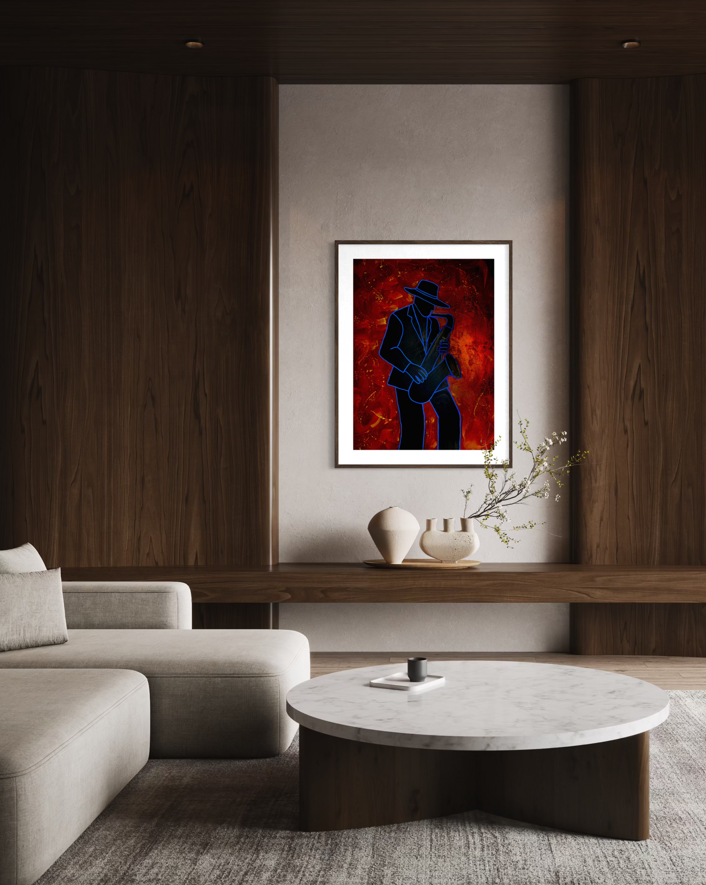 Art Print | Mr. Blue Note Shadow - Raniel Dan