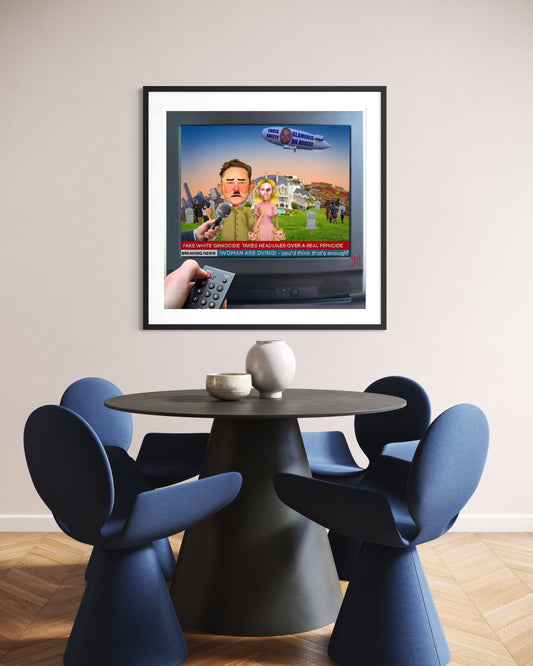 Art Print | The Revolution Will Not Be Televised But The Billionaire Will - Amber Maaske