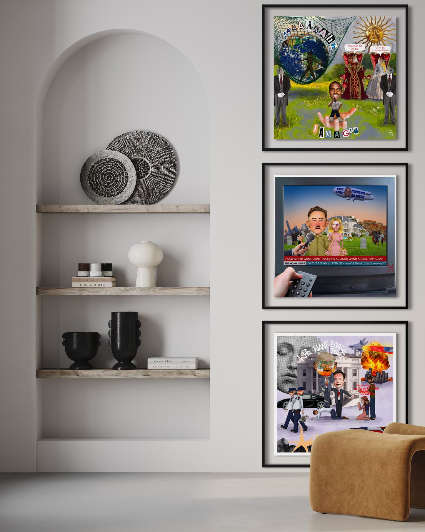 Art Print | I Am A G*d But Really I Am A Fish - Amber Maaske